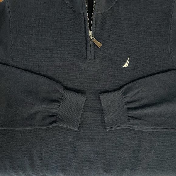 Like New | Nautica Navtech Quarter 1/4-Zip Mock Neck Pullover Sweater - Picture 9 of 13